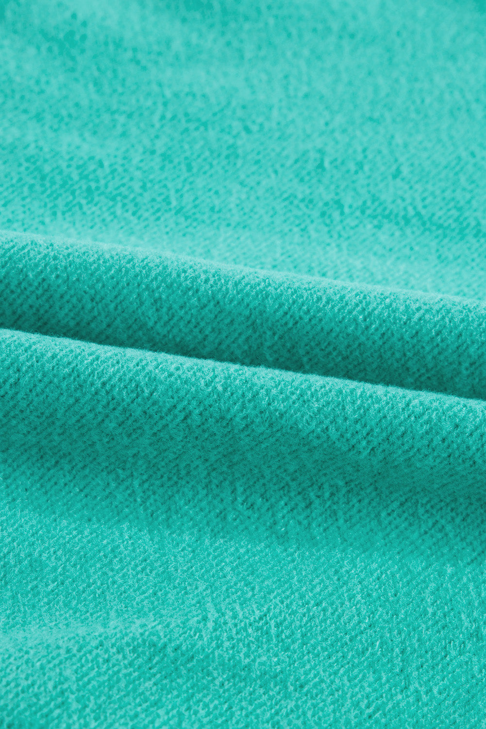 Smoke Green Fleece Lined Zip Up Stand Collar Thumbhole Sleeve Sweatshirt