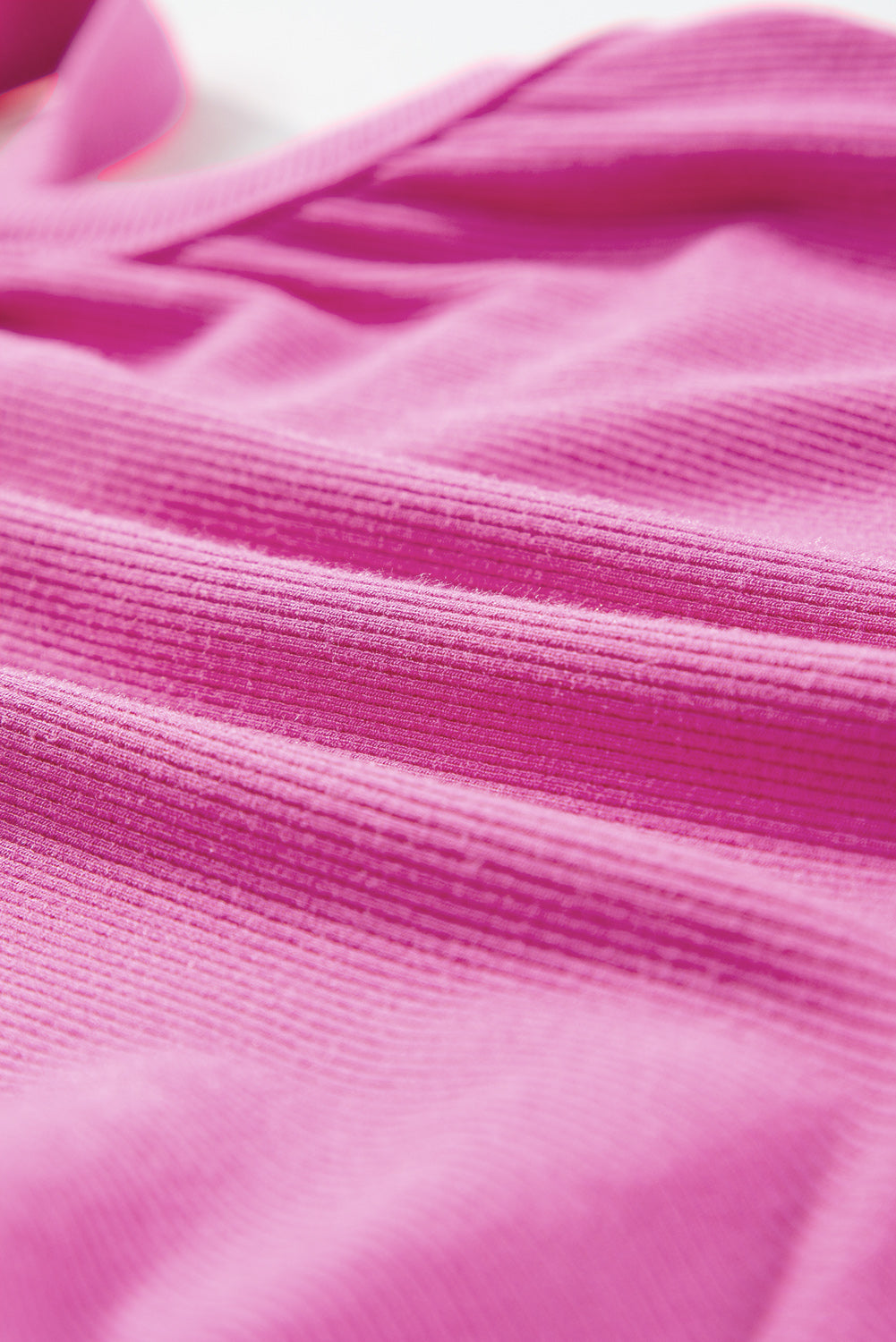 Bonbon atletische geribbelde cropped cami-top