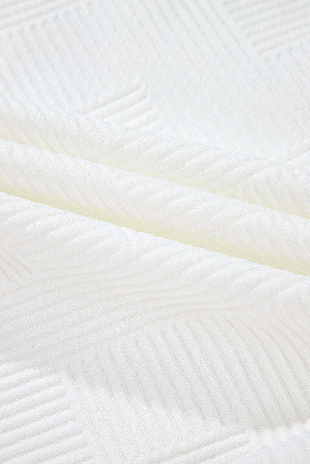 Beige grote maat getextureerde jas met klepzakken