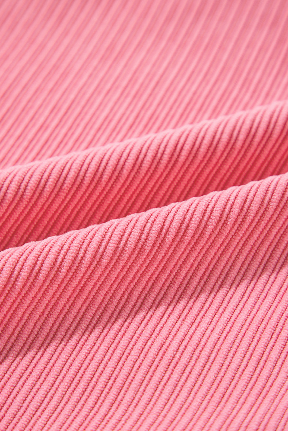 Bonbon Corduroy Flap Detail Knoopsluiting Split Shacket