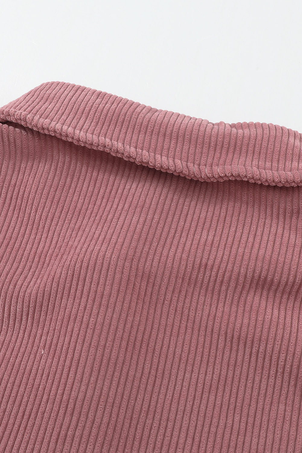 Roze corduroy overhemd met knoopzak