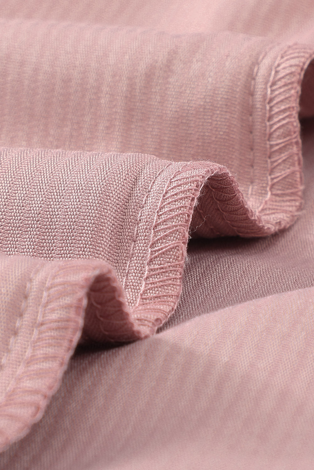 Roze corduroy overhemd met knoopzak