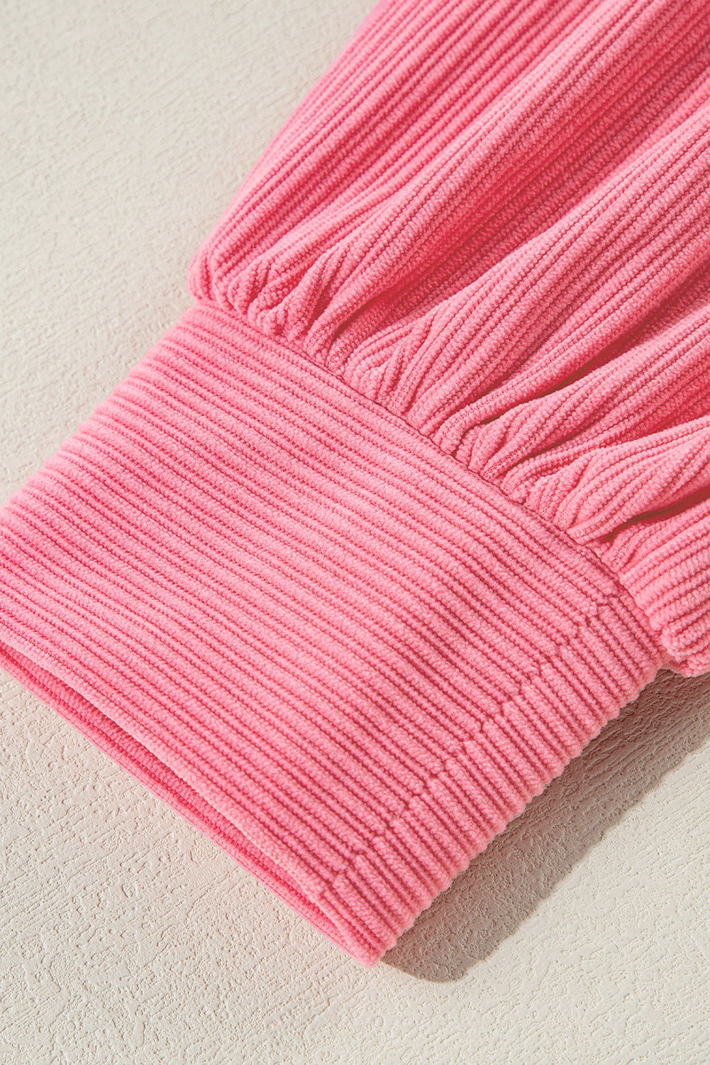 Bonbon Corduroy Flap Detail Knoopsluiting Split Shacket