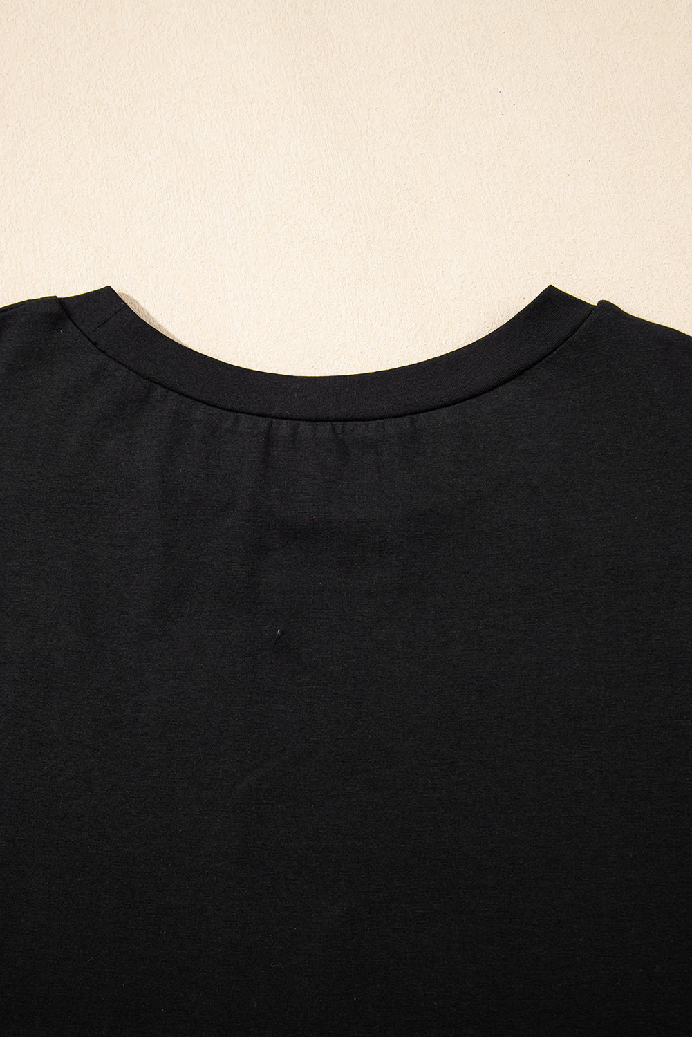 Black Nashville Guitar Print Crew Neck T -shirt mini -jurk