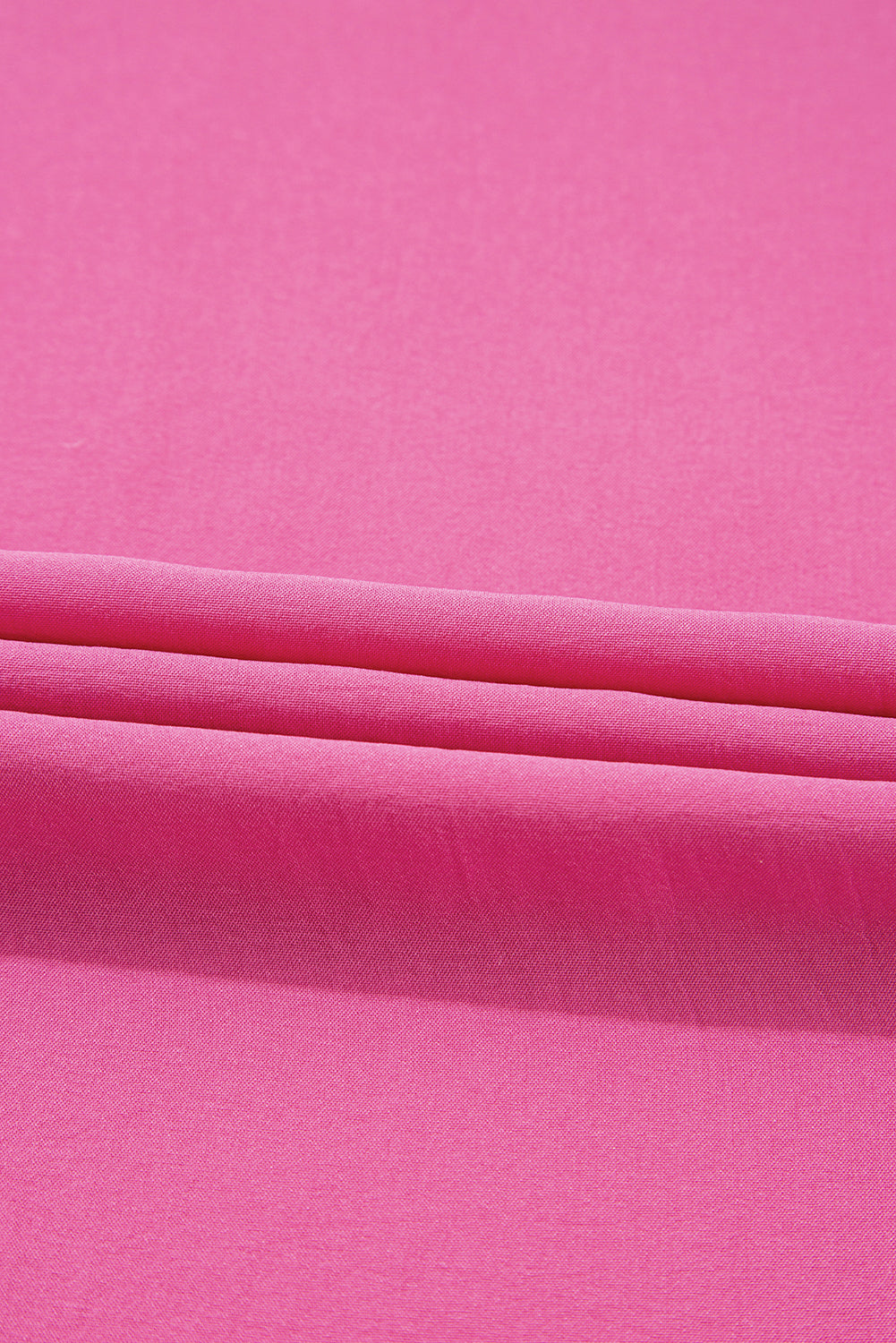 Rose effen kleur gesmokte blouse met pofmouwen