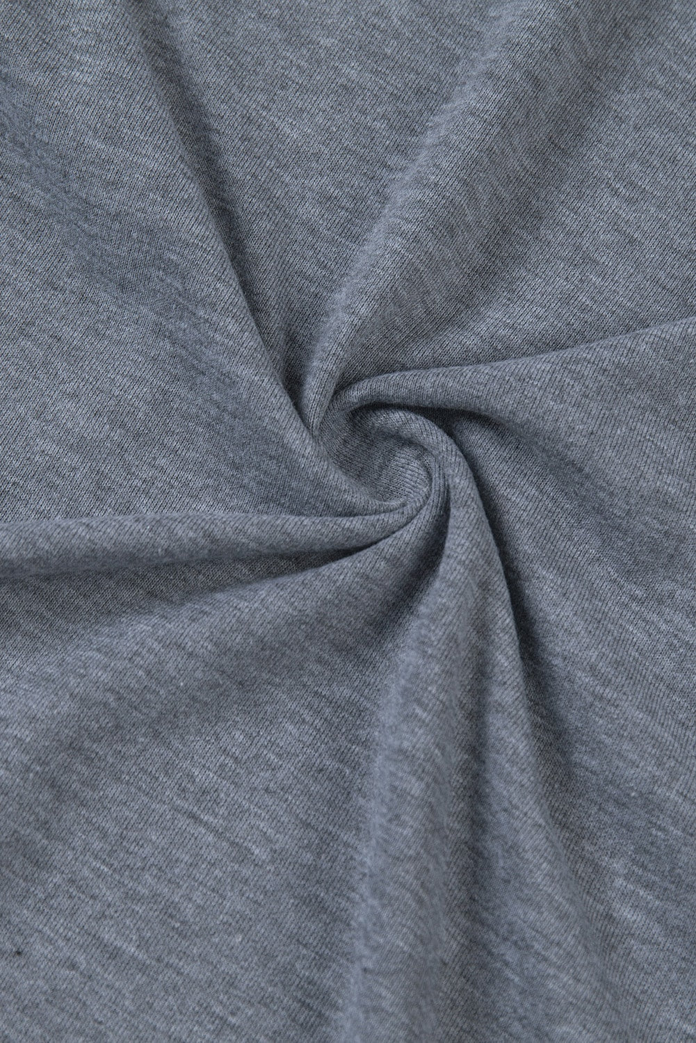 Grijs effen T-shirt met ronde hals