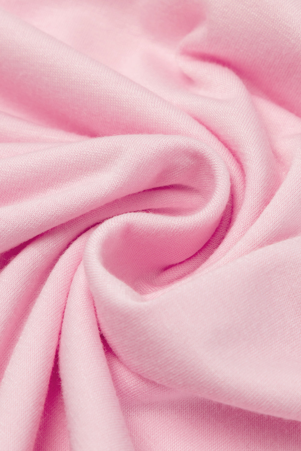 Roze maxi-T-shirtjurk met V-hals en verborgen zaksplitten