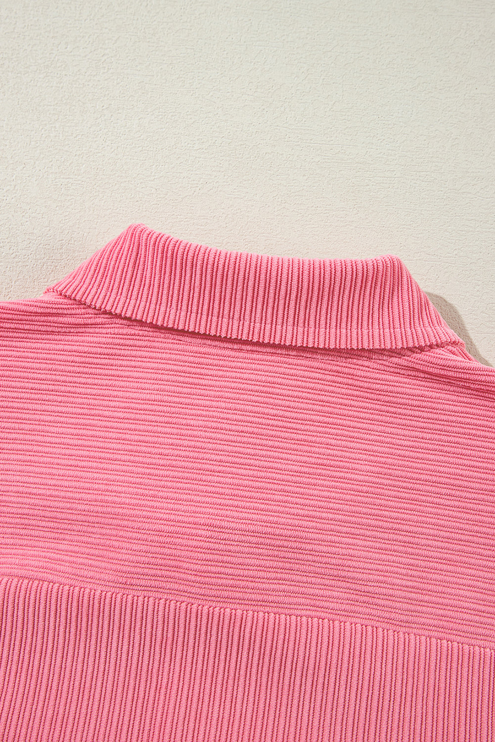 Bonbon Corduroy Flap Detail Knoopsluiting Split Shacket