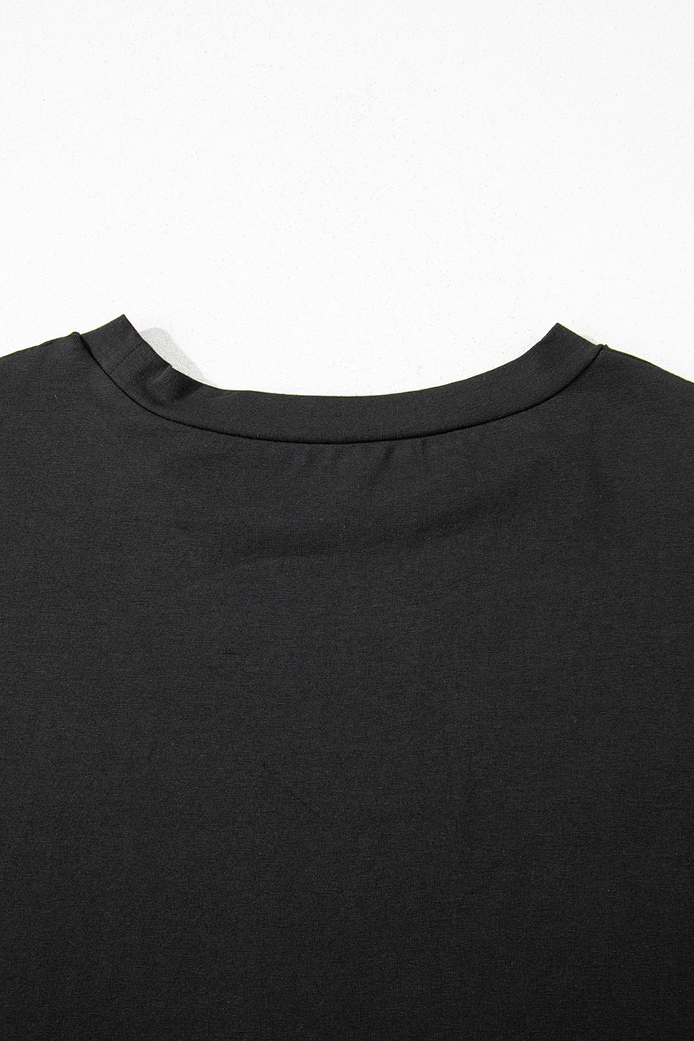 Black Nashville Guitar Print Crew Neck T -shirt mini -jurk