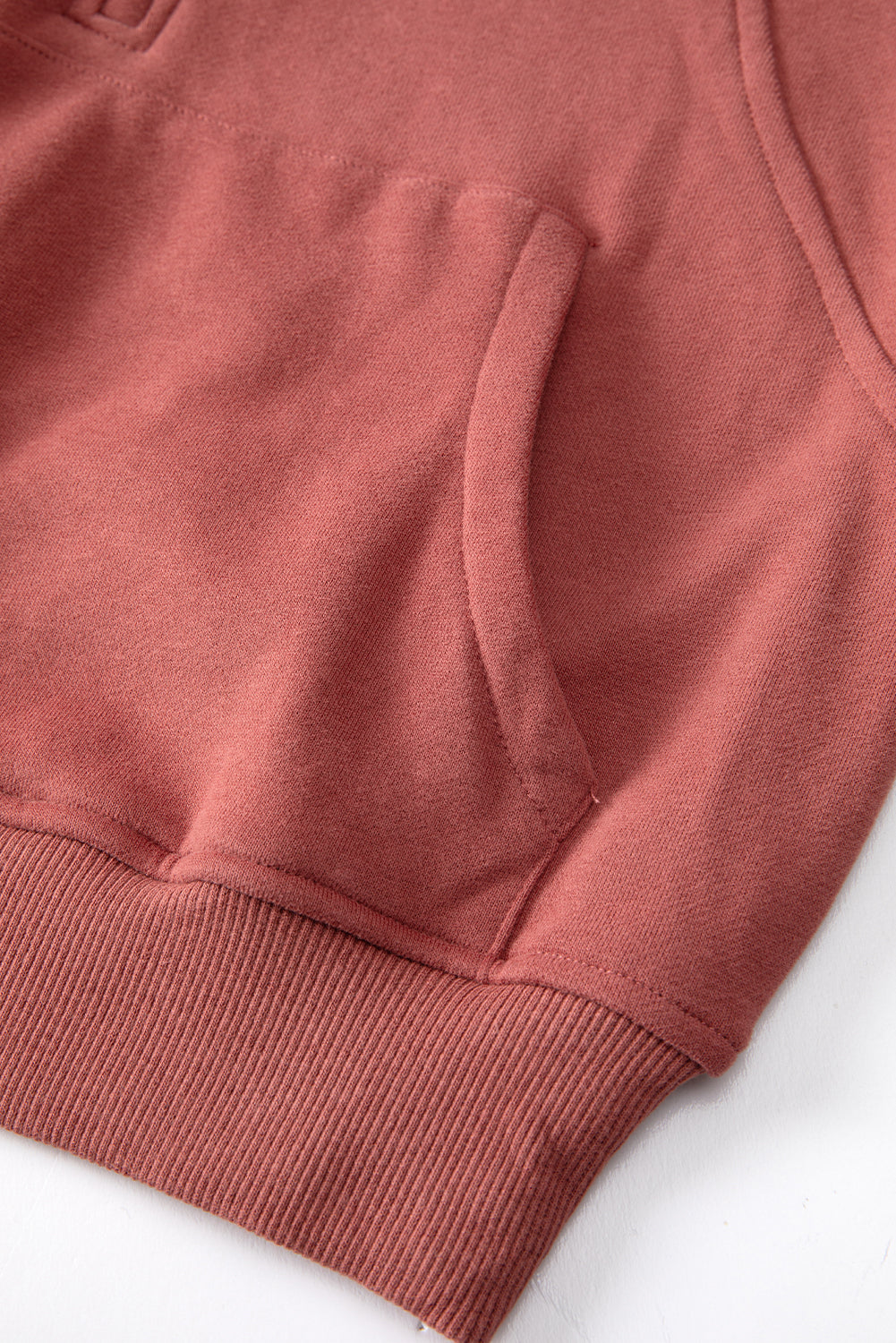 Smoke Green Fleece Lined Zip Up Stand Collar Thumbhole Sleeve Sweatshirt