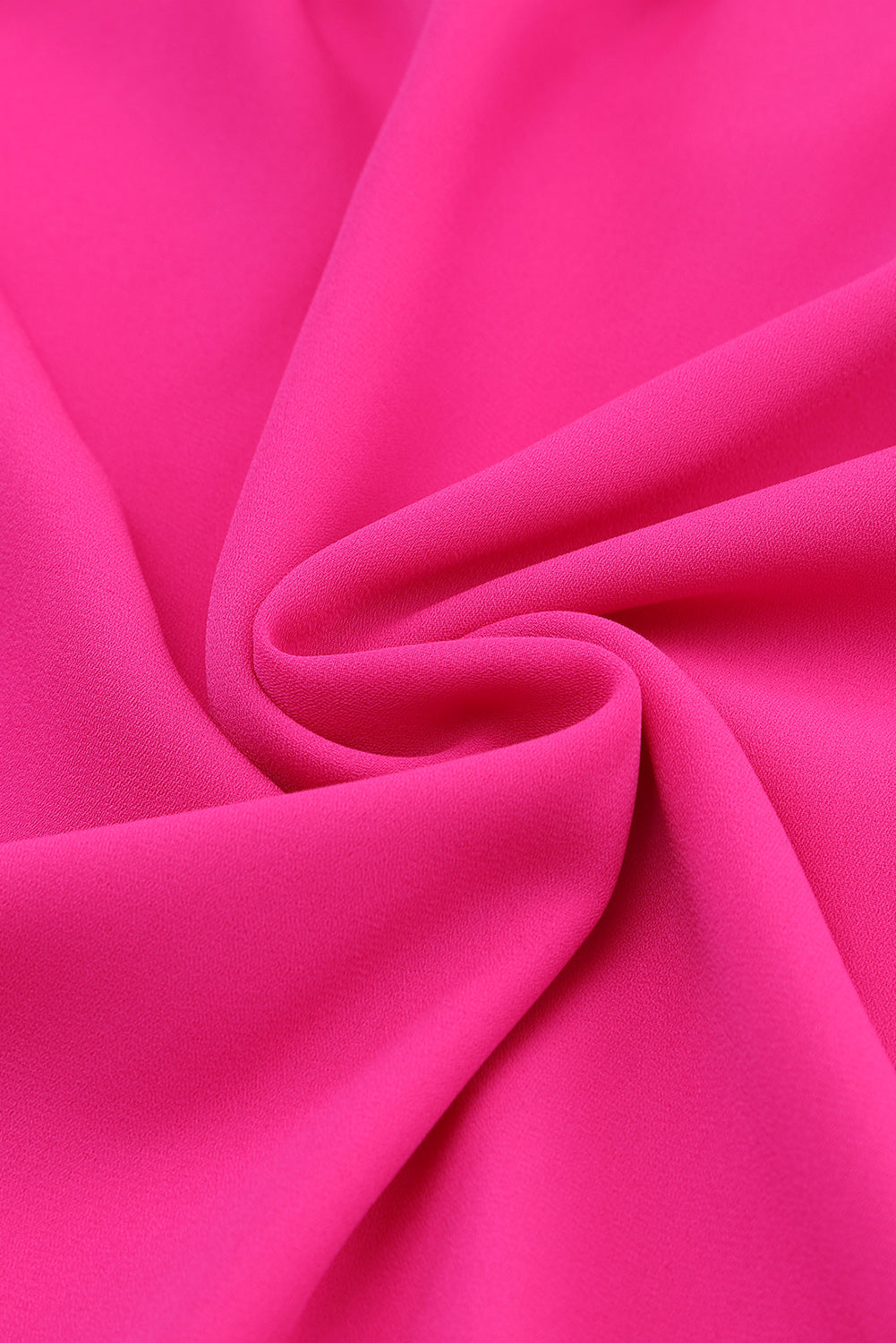 Roze geplooide blouse met V-hals en gezwollen mouwen