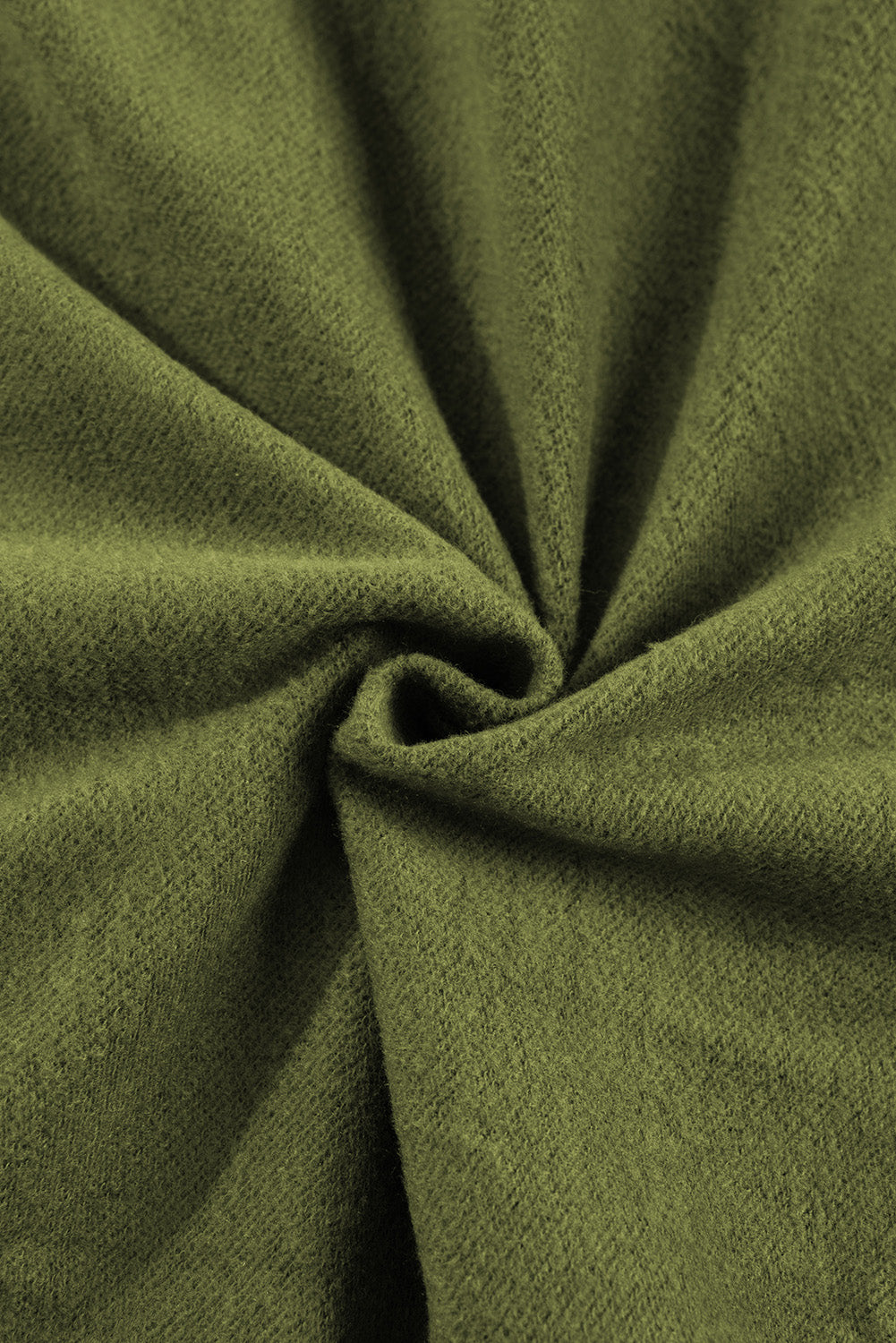 Smoke Green Fleece Lined Zip Up Stand Collar Thumbhole Sleeve Sweatshirt