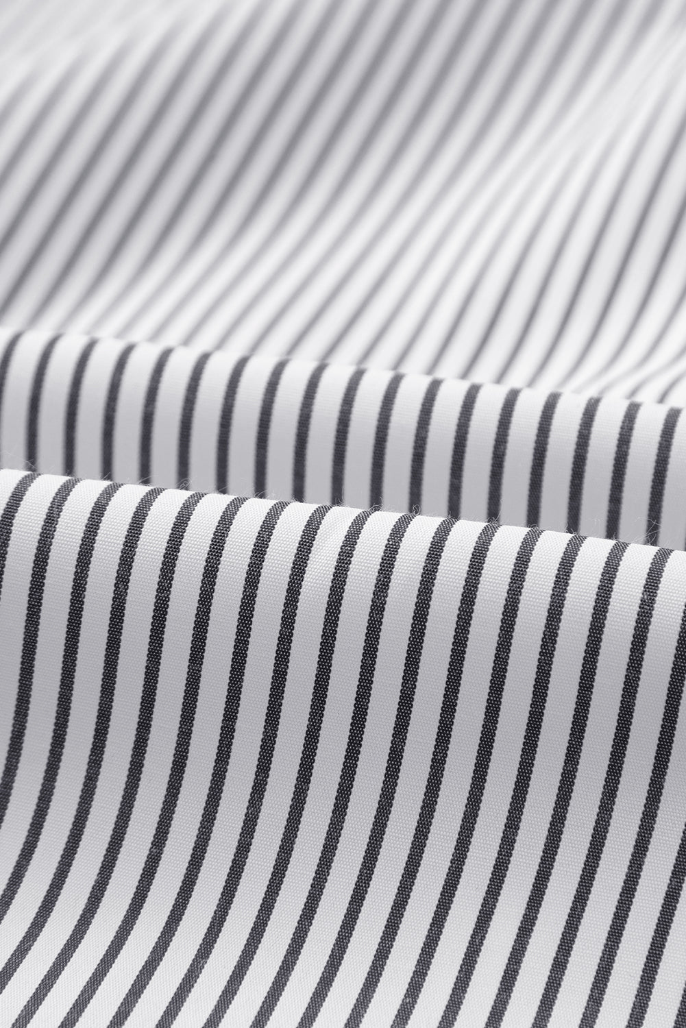 Gesmokt gestreept boyfriend-shirt met manchetten en zak