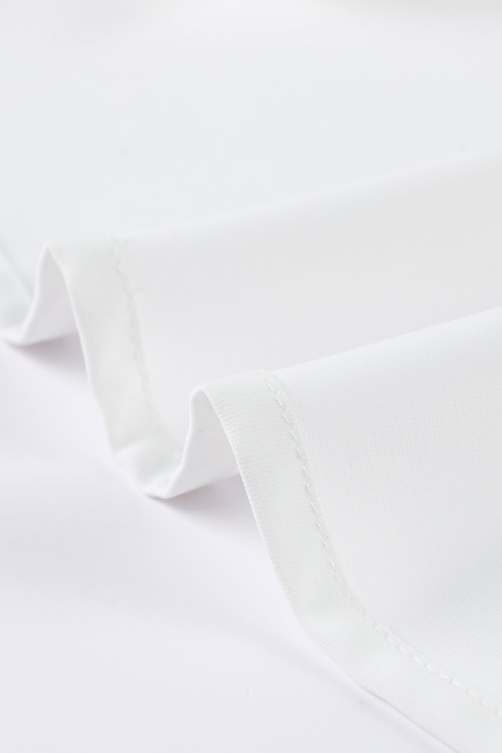 Wit oversized overhemd met 3/4 pofmouwen