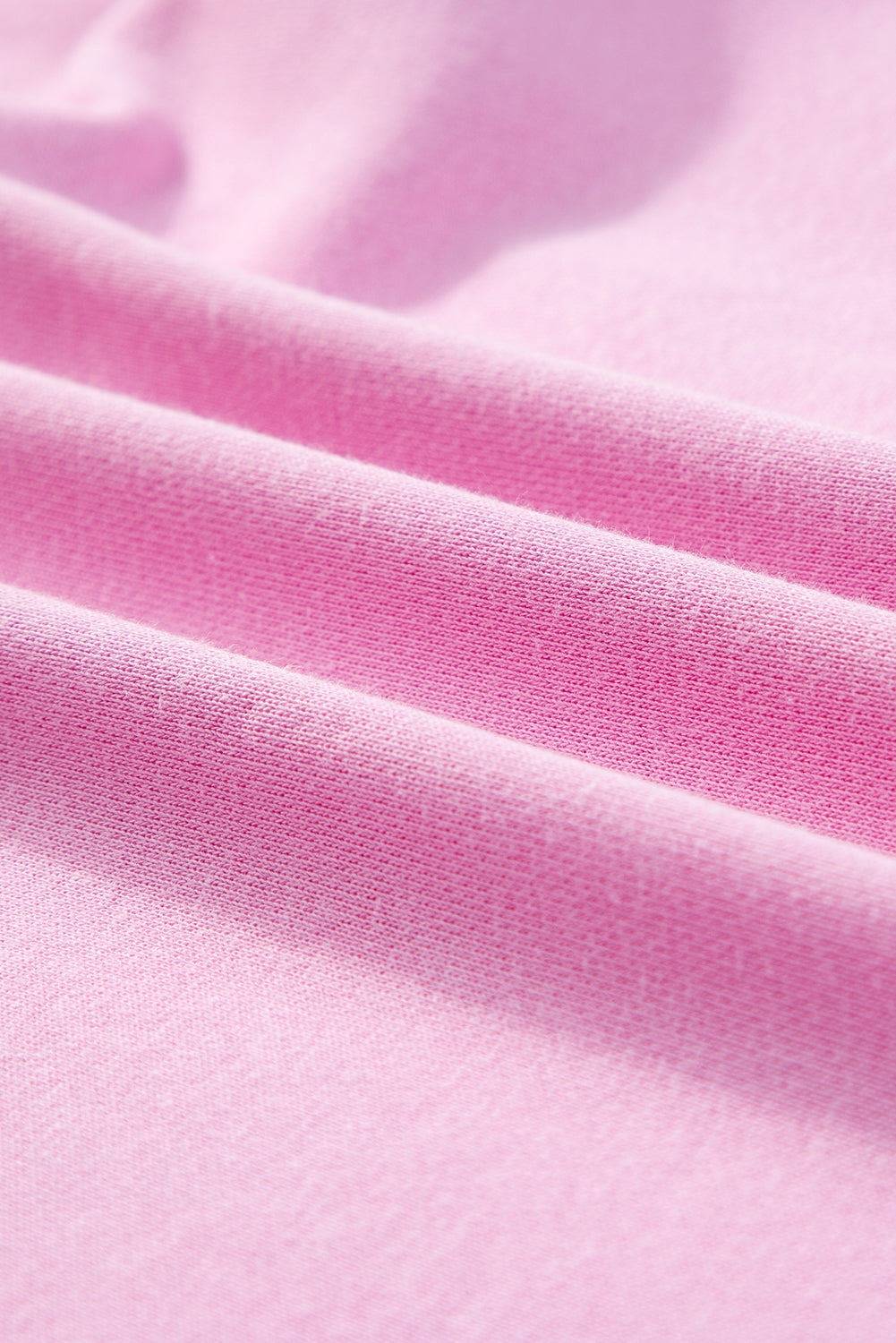 T-shirtjurk met roze strepen en colorblock-patchwork met korte mouwen