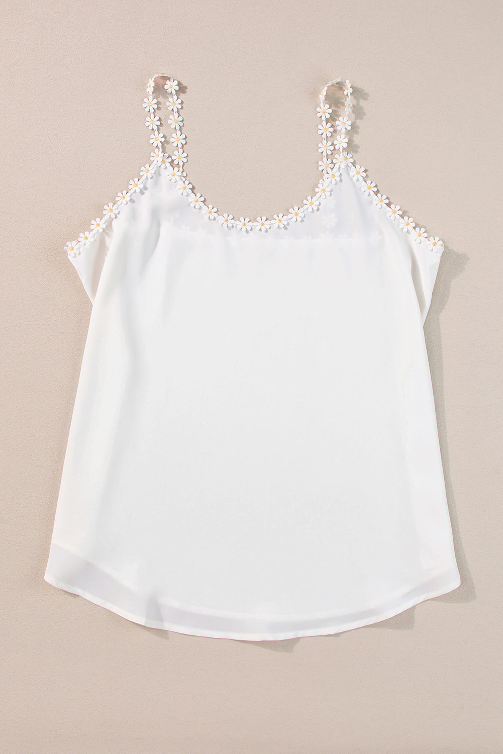Witte margriet bloem bandjes tanktop