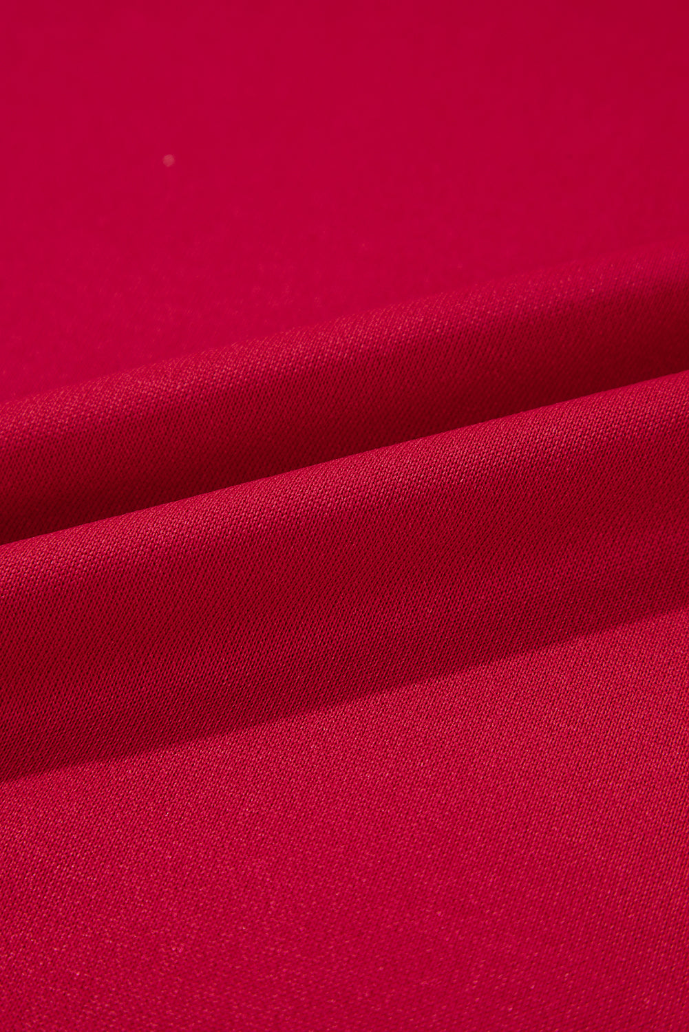 Fiery rood contrast boogdecor laten vallen mouw Crewneck sweatshirt