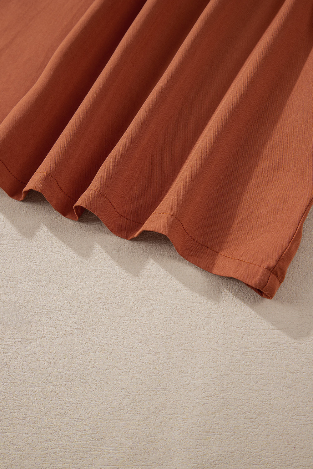 Kastanjebruine Cargo Pocket Trekkoord Taille Maxi Rok