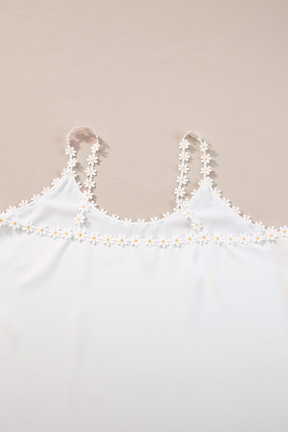 Witte margriet bloem bandjes tanktop