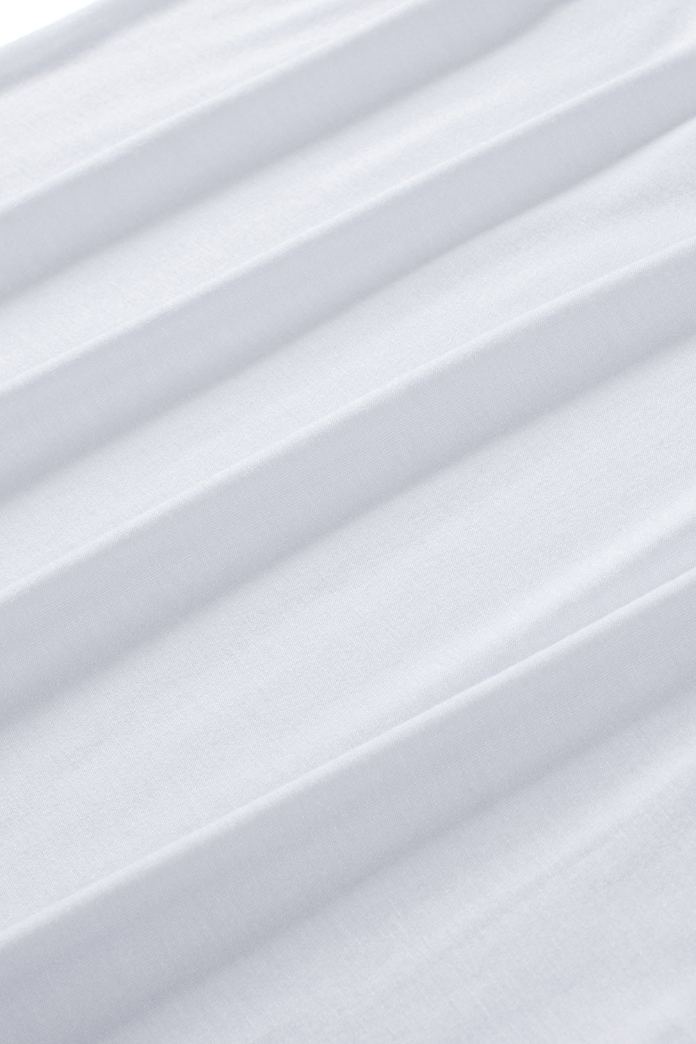 Witte effen tanktop met ronde hals