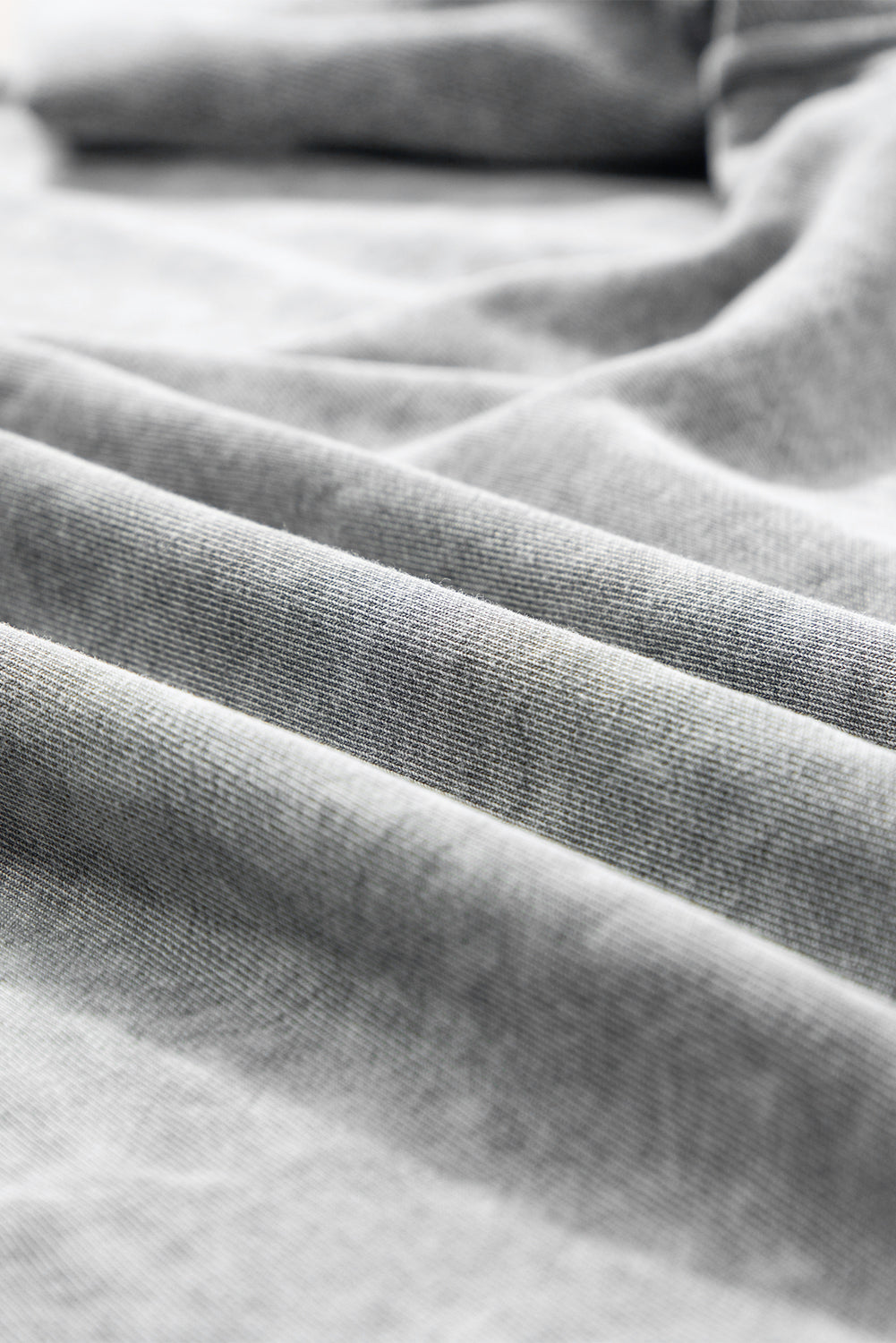 Filippijns grijs mineraal gewassen oversized T-shirt met zichtbare naad en verlaagde schouder