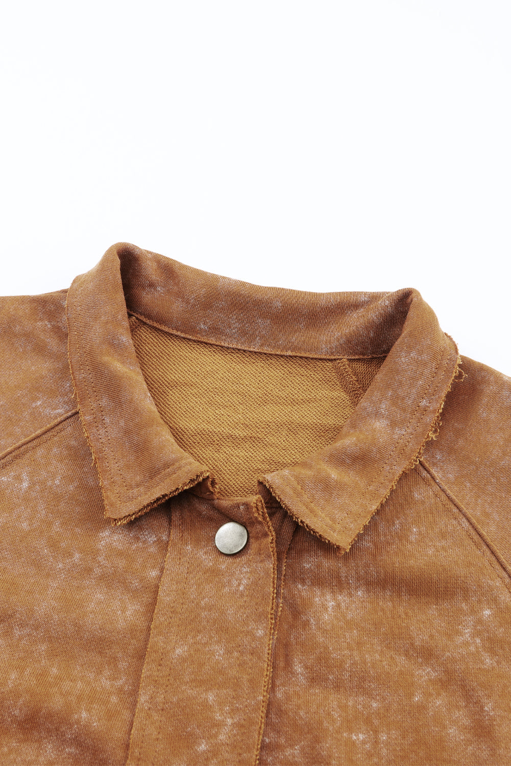 Kaki vintage gewassen klepzak met knoopsluiting
