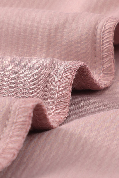 Roze corduroy overhemd met knoopzak