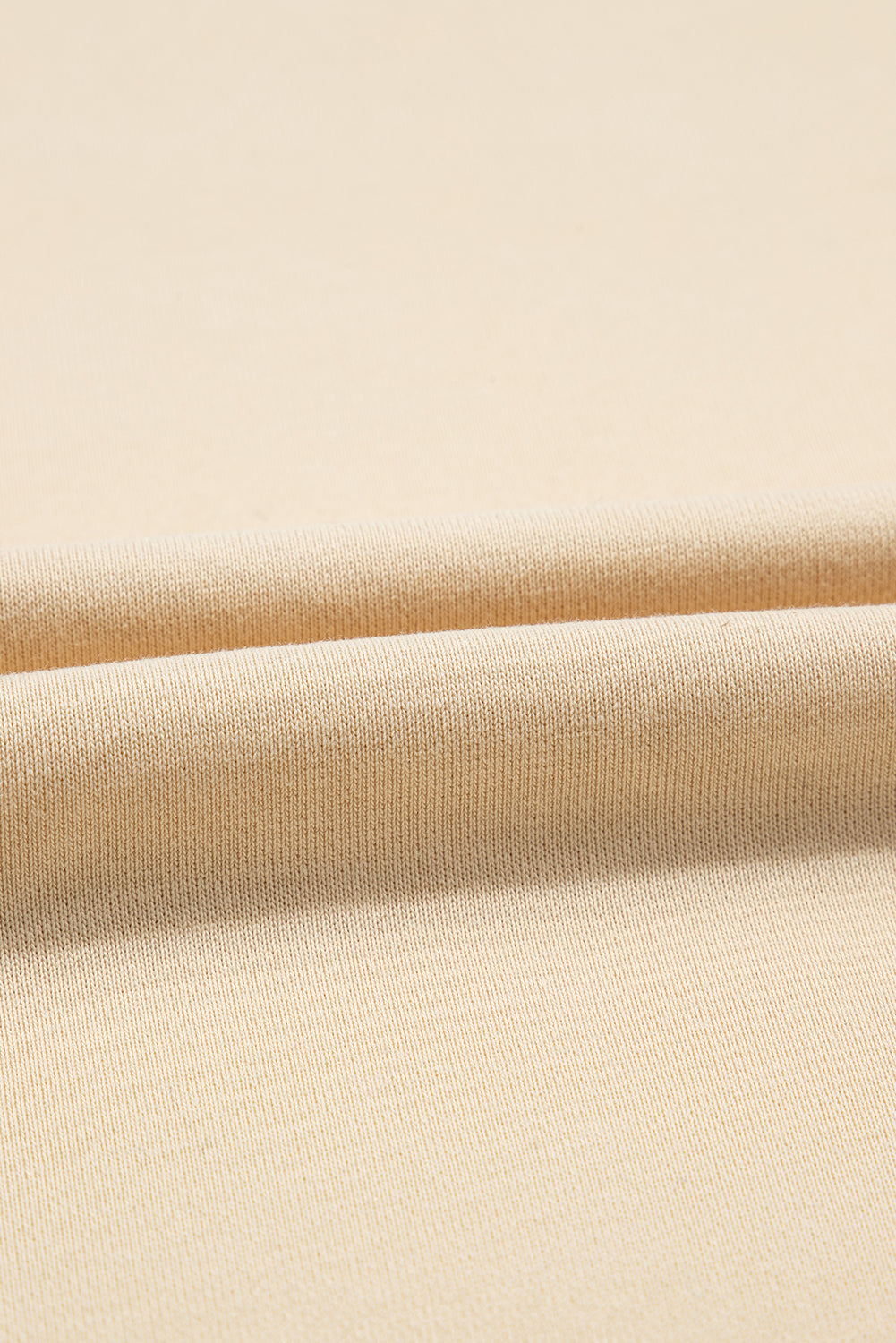 Beige Splicing Ronde Hals Pullover Sweatshirt