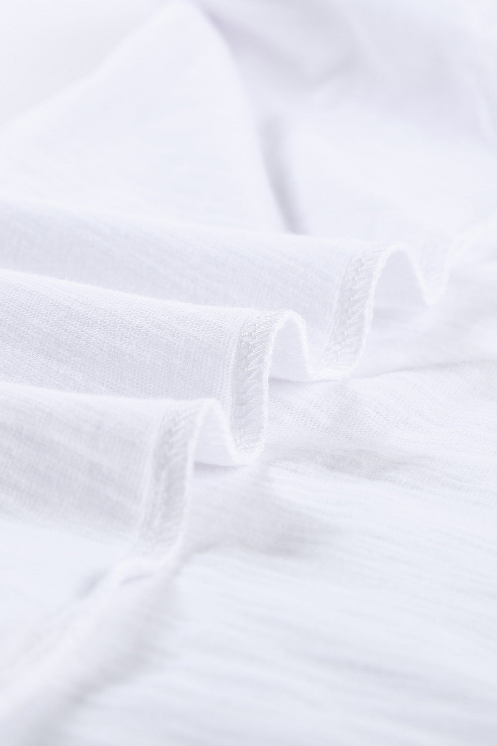 Witte basic effen tanktop met ronde hals