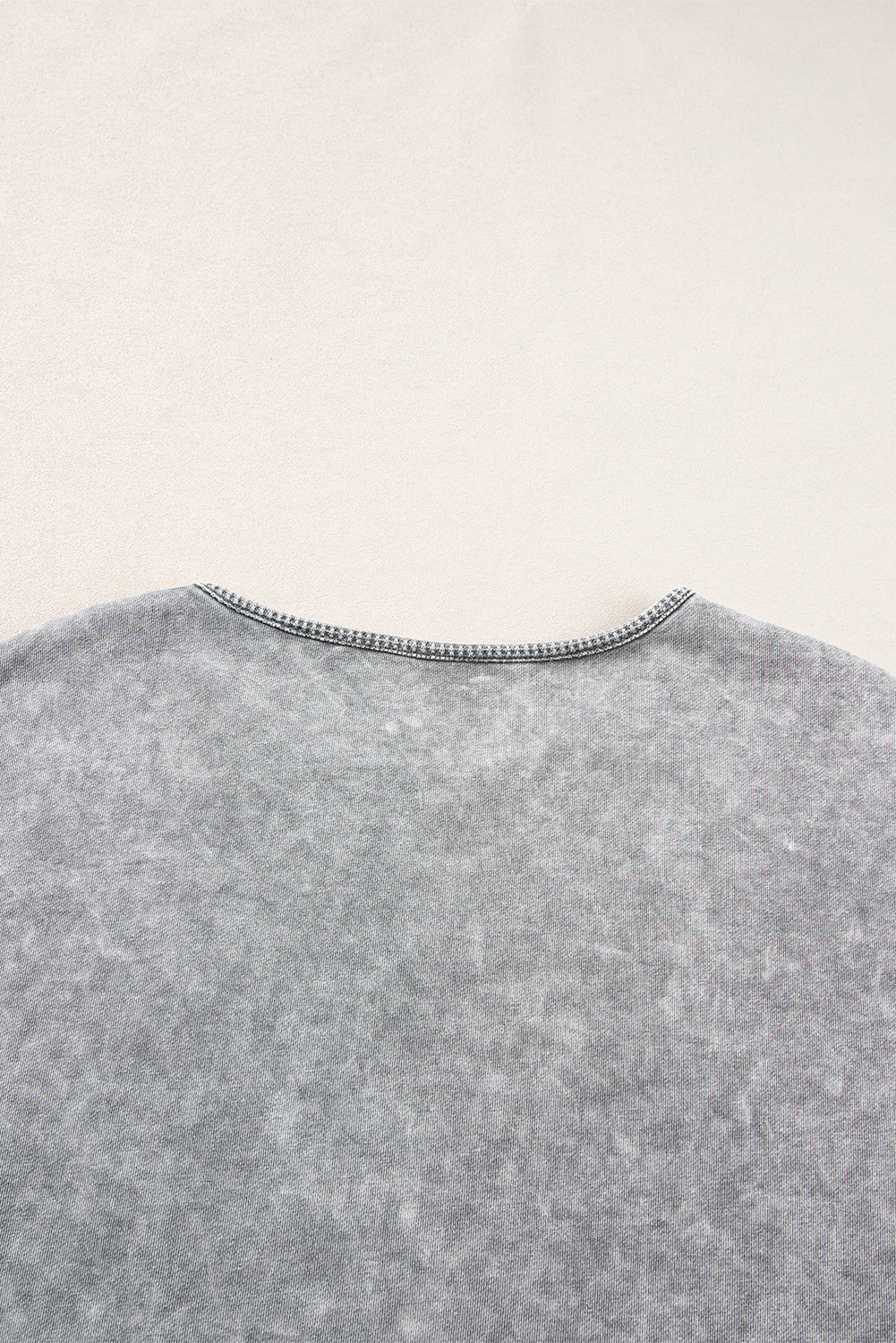 Filippijns grijs mineraal gewassen oversized T-shirt met zichtbare naad en verlaagde schouder