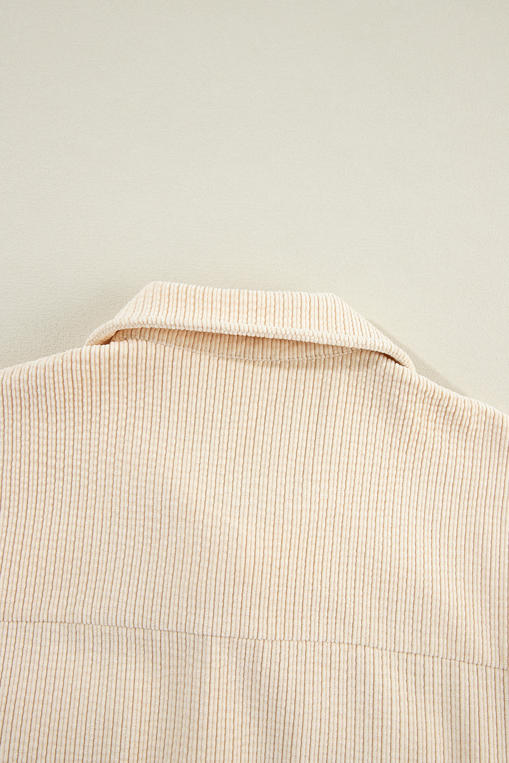 Havermout Corduroy Flap Pocket Button Up Shacket