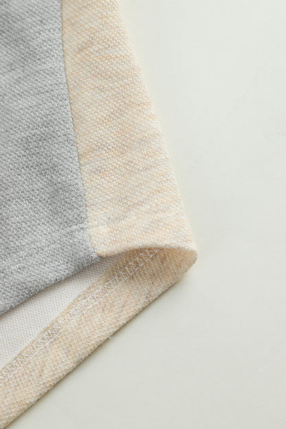 Colorblock gebreid overhemd met contrasterende afwerking