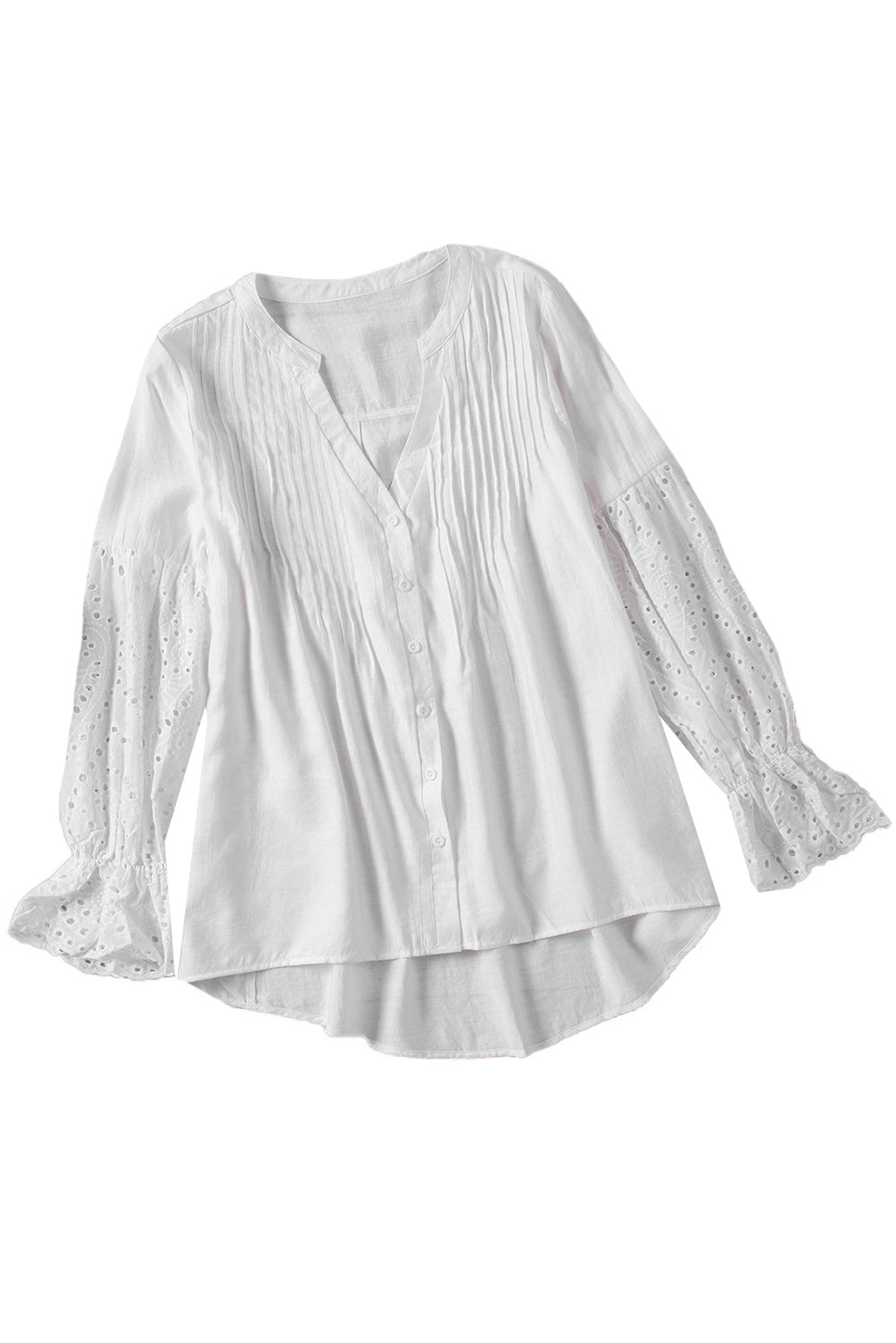 Witte Rekindle Eyelet-knop bovenaan