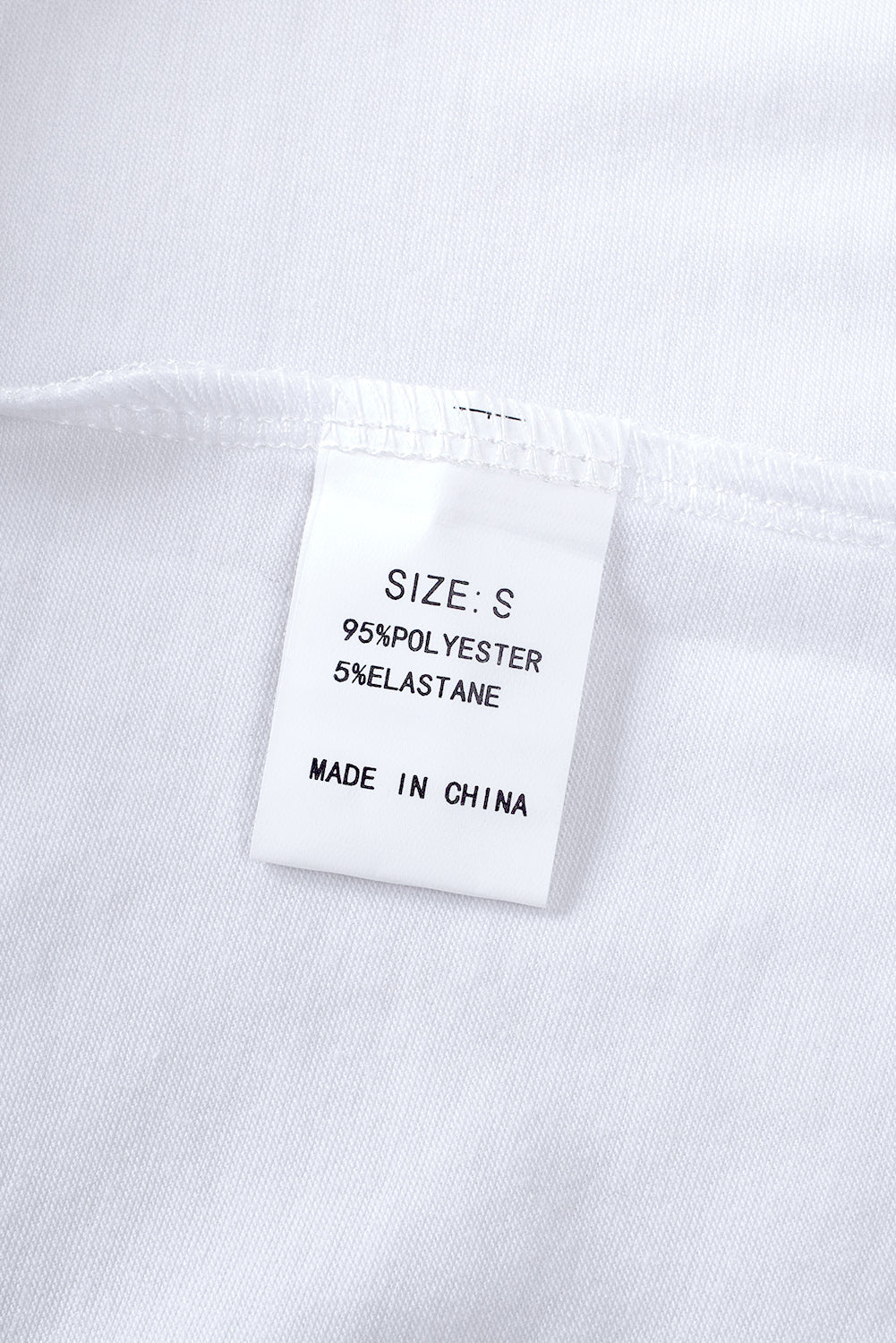 Witte effen tanktop met ronde hals