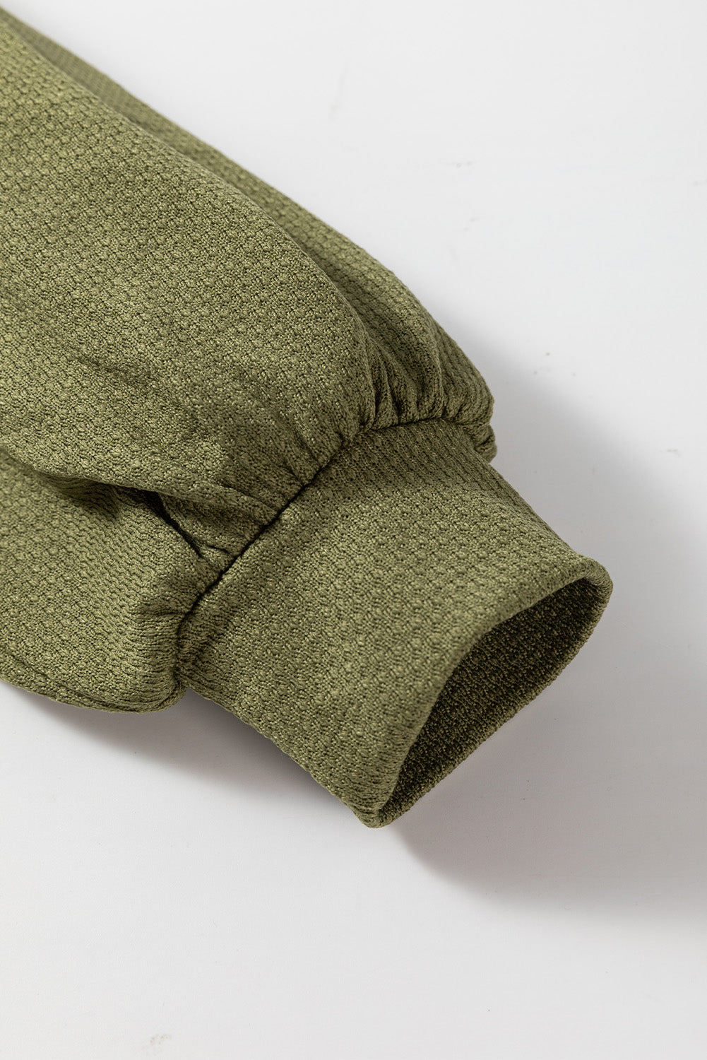 Guacamole Groene Capuchon Zijsplit Open Cardigan met Zak