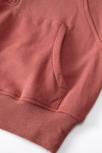 Smoke Green Fleece Lined Zip Up Stand Collar Thumbhole Sleeve Sweatshirt