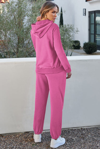 Lichtgrijze vaste kleur fleece gevoerde trekkoord hoodie met zak