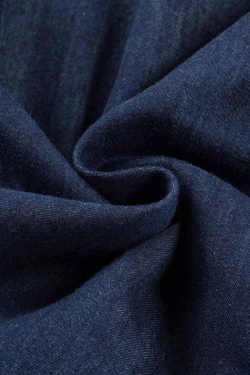 Echte blauwgroen mouwloze gelaagde chambray maxi-jurk