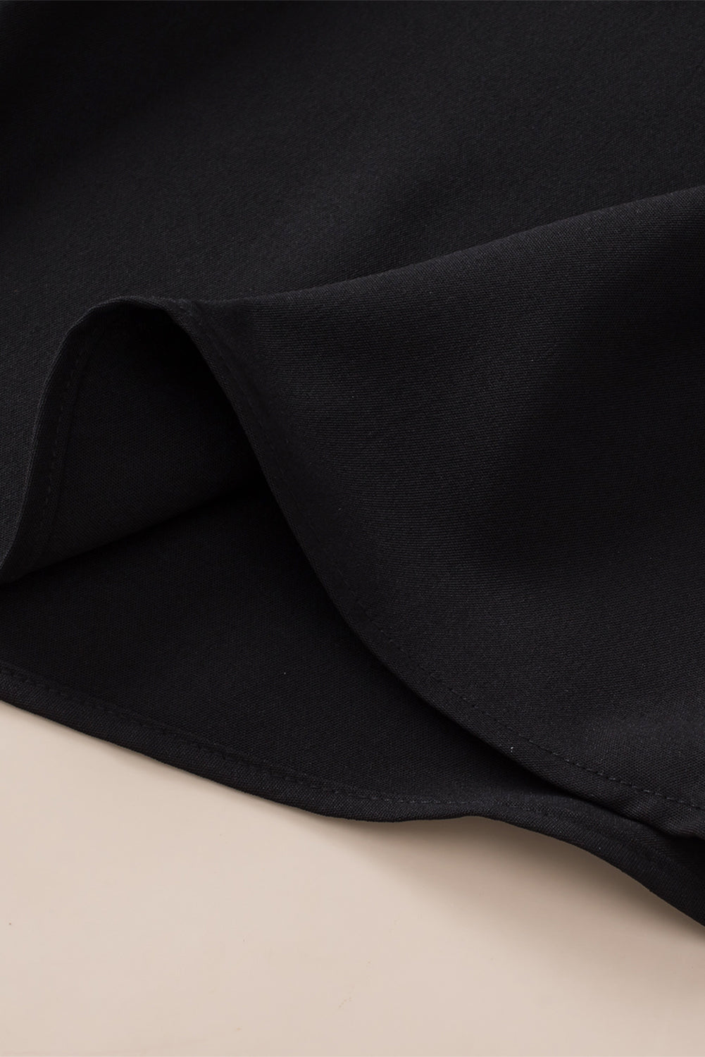 Zwarte Boheemse gehaakte patchwork mouwloze tuniek